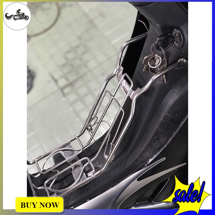 Baga giữa xe Jupiter v từ inox 10li dày dặn cứng cáp gắn như zin màu inox