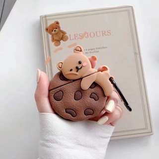 Case Airpod 1/2/pro gấu bánh quy (lấy tương tác)