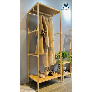 Phụ kiện Kệ, tủ treo quần áo,tủ vải khung gỗ- lắp ráp theo yêu cầu- minhlongwood, nhiều kích thước