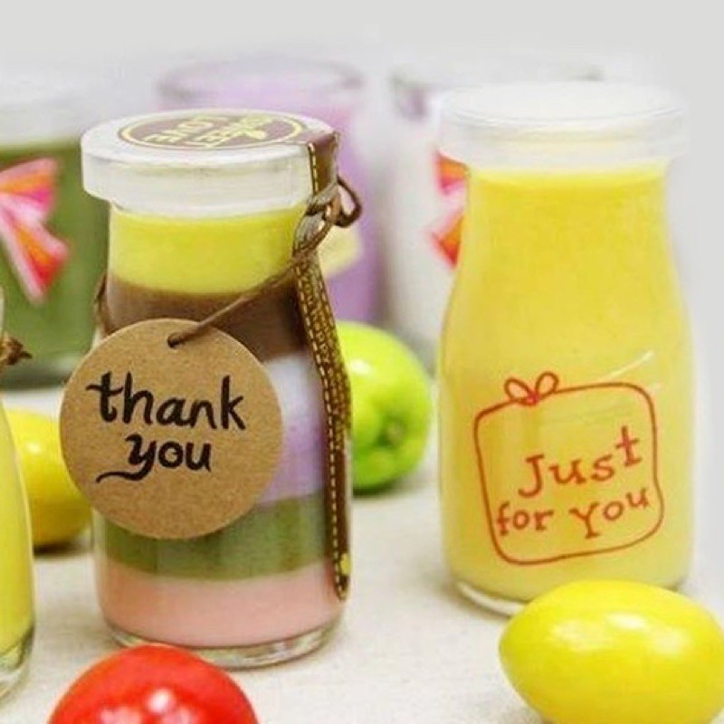 LỌ PUDDING THUỶ TINH NẮP NHỰA 100ml
