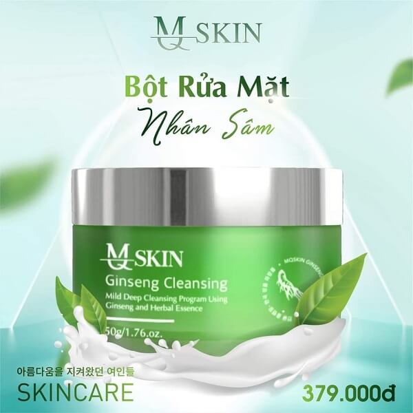 BỘT RỬA MẶT NHÂN SÂM MQ mẫu mới đẹp da