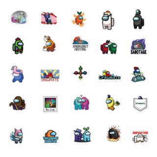 (Mã: 066) Set sticker/hình dán/decal Among Us.