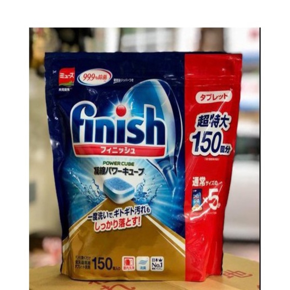 Viên rửa bát Finish Power Cube Nhật Bản  dành cho máy rửa bát