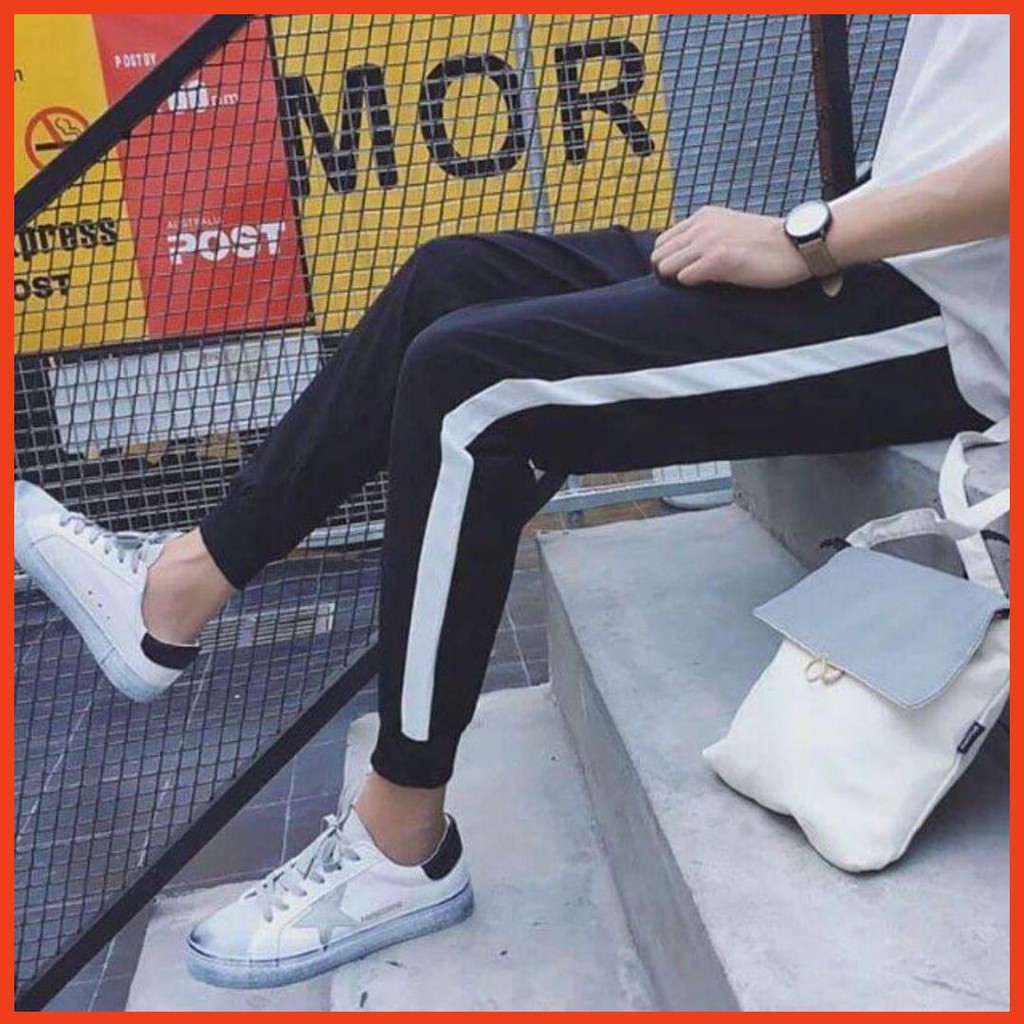 Quần jogger 1 sọc Bó Ống Chất Thun Mềm Mịn VCSSTORE