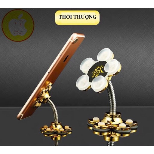 [FREESHIP] Đế Hít Điện Thoại Xoay 360 Hình Hoa Mai Cho Xe Hơi.