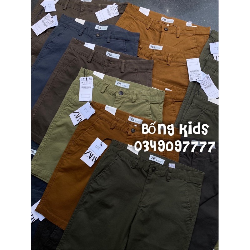 Quần Short Kaki Nam Dáng Slim Fit ZR