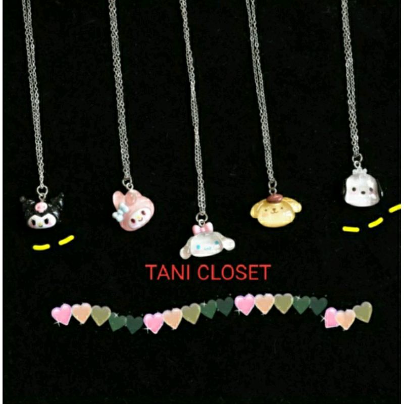 Dây Chuyền Hình Pochacco Kuromi Cinnamoroll Hot Trend 2023