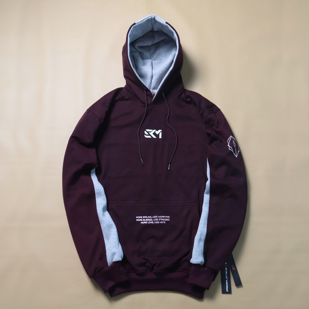 Áo Sweater nam chính hãng skm | Áo khoác sweater phối sọc Skm