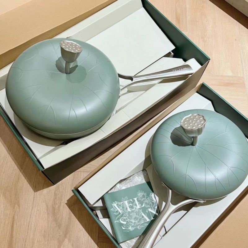 Chảo chiên rán, nồi xào chống dính mô phỏng hoa sen VELOSAN