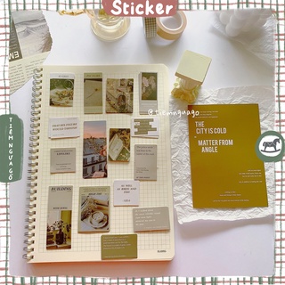 Set 45 Hình dán Stickers Ảnh Trang Trí Sổ Mocking Travel Dán Sổ Trang Trí Bullet Journal, Trang Trí Sổ Tay -Tiệm Ngựa Gỗ
