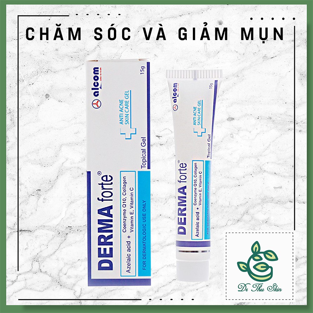 DERMAfort Chính Hãng 15g Giảm Thâm Mụn, Sáng Da, Dạng Gel Hỗ Trợ Tốt Cho Các Loại Da