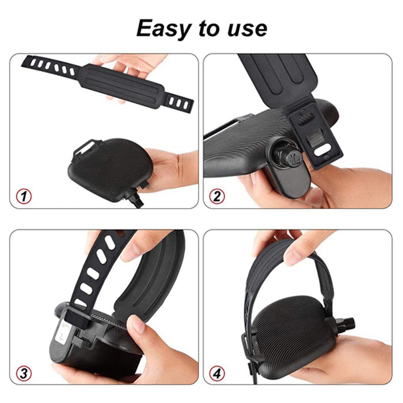 6Pcs Bicycle Pedal Strap Pedal Straps Adjustable By Stationary Exercise Bike Cycle Home or Gym