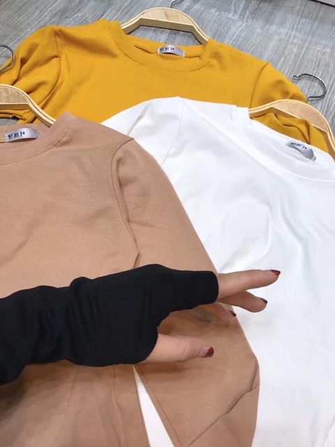 Áo thun dài tay xỏ ngón hàng đẹp Hanna