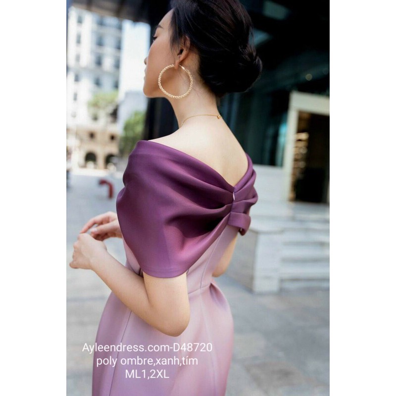 Đầm body ombre trễ vai trẻ trung