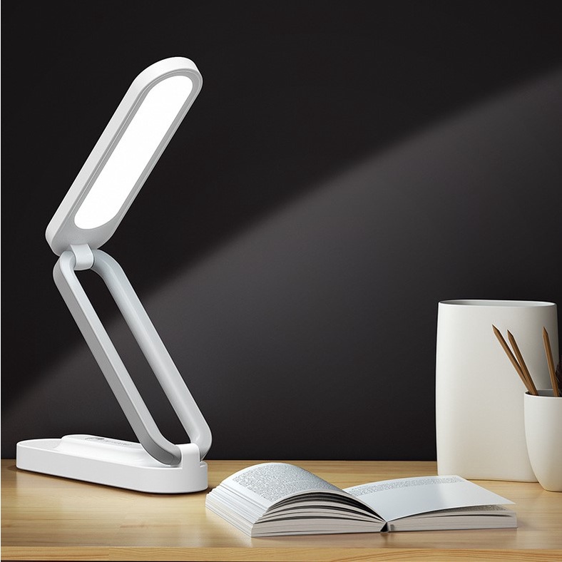 Đèn Học Để Bàn Tích Điện Gấp Gọn Di Chuyển Tiện Lợi 3 Chế Độ Sáng, Đèn LED Chống Cận Đọc Sách, Làm Việc Bảo Vệ Mắt