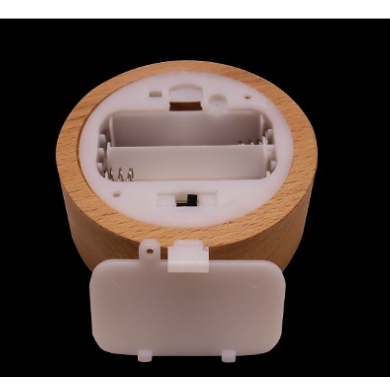 Đèn ngủ decor trang trí quả cầu thủy tinh hình cỏ 4 lá đế tròn lắp được pin