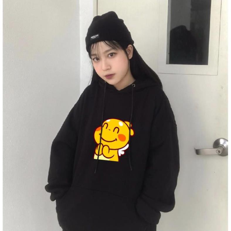 Áo nỉ Hoodie thu đông hoạt hình form suông rộng có mũ unisex, chất nỉ bông siêu ấm 4 màu 💖