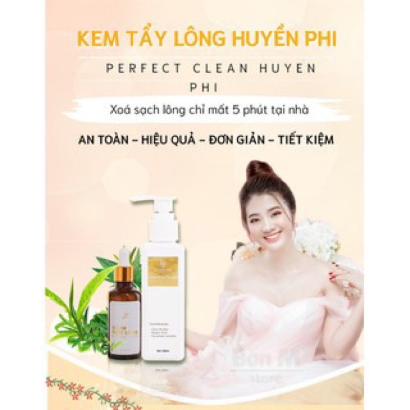 Kem tẩy lông huyền phi tặng kèm serum triệt lông