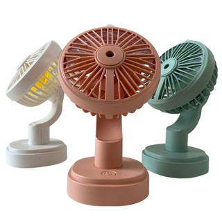 Quạt mini cầm tay phun sương để bàn tiện ích