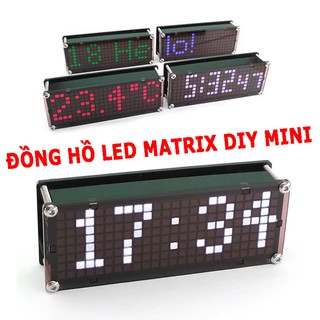 Đồng hồ LED matrix DIY mini chạy chữ theo ý - Cập nhật ngày giờ qua máy tính PC