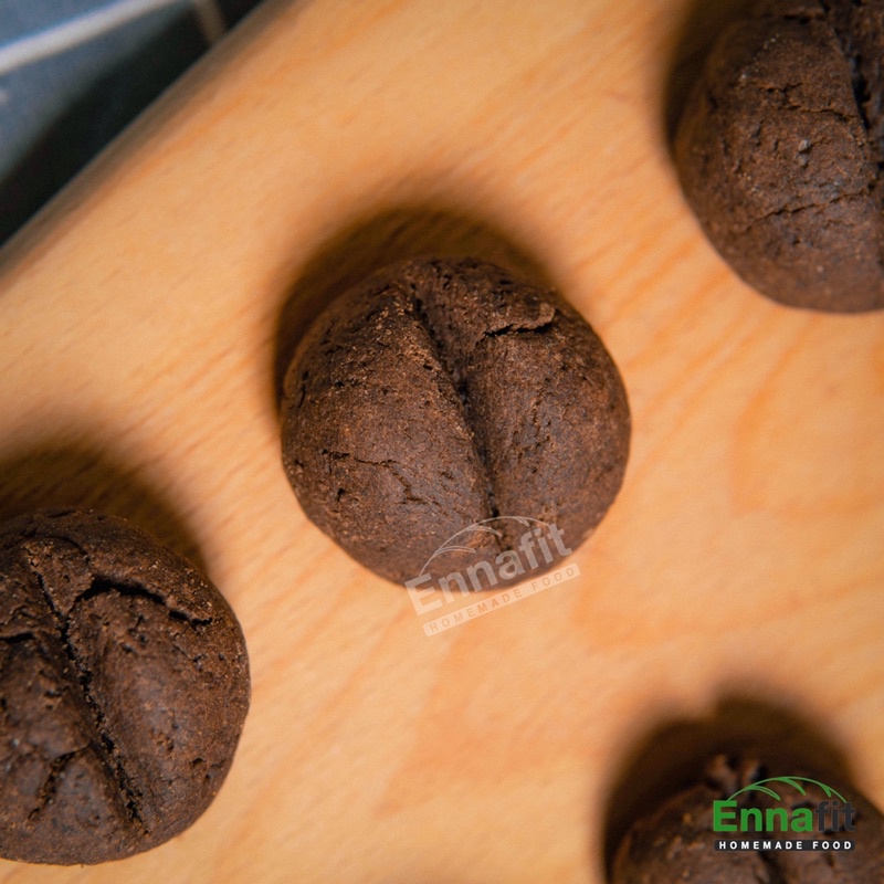 Bánh cookie cà phê nguyên cám 500g- cà phê đen nguyên chất- cookie coffee bean giảm cân không đường