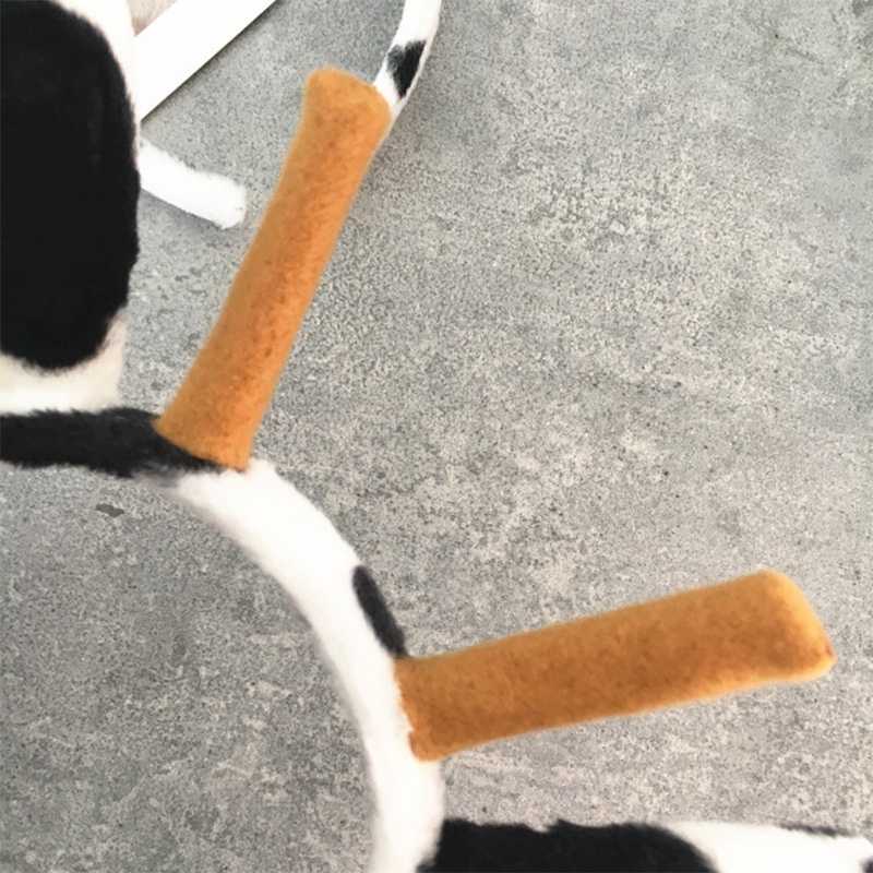 Cài Tóc Hình Sừng Bò Sữa Hoạt Hình Vui Nhộn Dành Cho Trẻ Em Và Người Lớn