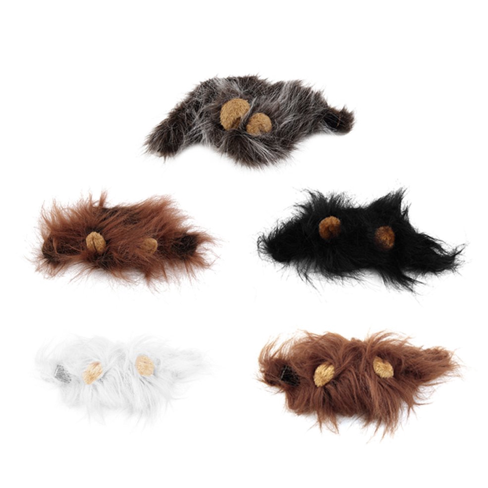 Tóc giả dạng bờm sư tử để hóa trang halloween cho mèo cưng