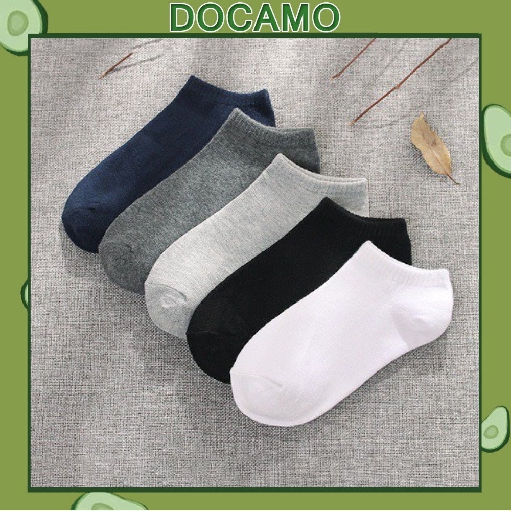 Set 10 Đôi Tất Unisex Docamo Xuất Nhật Cao Cấp Dày Dặn Kháng Khuẩn CT3