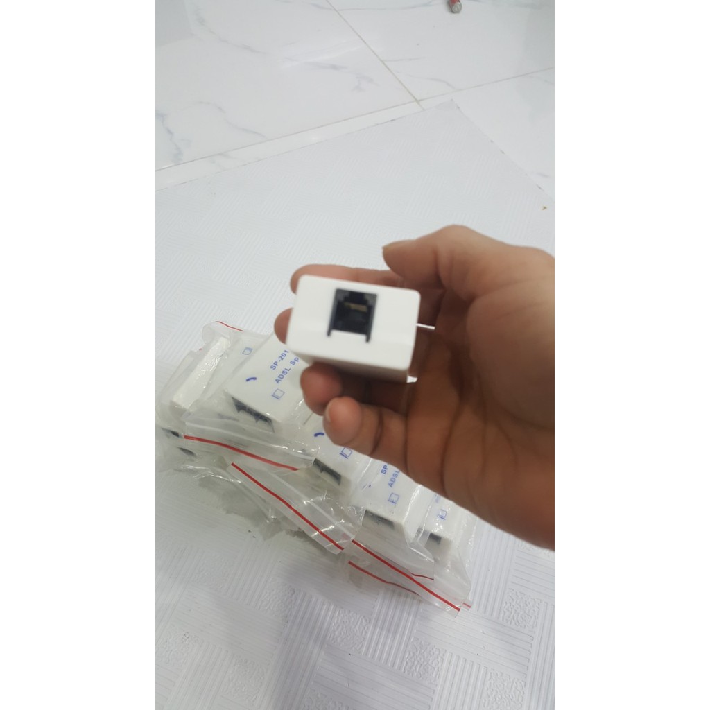 Đầu chia dây cáp cho ADSL/máy fax/điện thoại - Hàng Chính Hãng