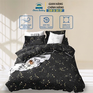 Bộ chăn ga gối nỉ lông tăm 4 món cao cấp, Bộ chăn mền gối nỉ nhung mùa đông dày dặn - Otama Bedding