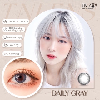 DAILY GRAY 14.0 - Kính áp tròng lens Hàn Quốc chính hãng - Độ cận 0>8