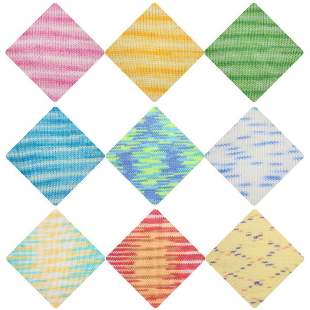 Cuộn Chỉ Cotton Sữa 50g Dùng Đan Khăn Choàng DIY