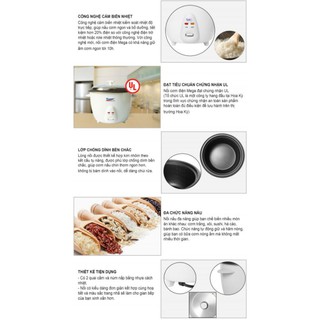 Nồi Cơm Điện Nắp Rời Mega