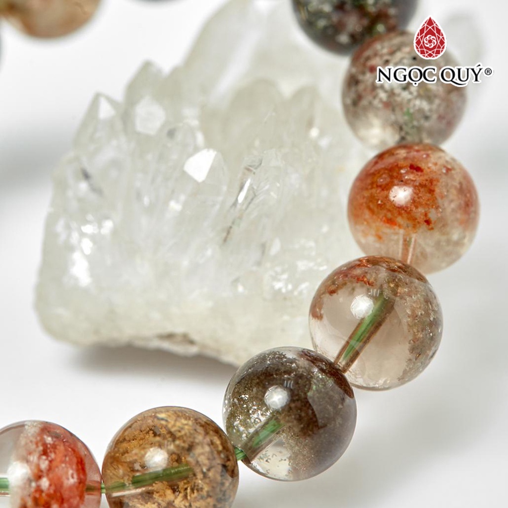 Vòng TA ưu linh phối charm hoa văn bạc - Ngọc Quý