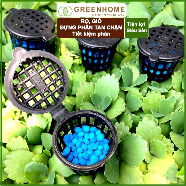 10 Rọ đựng phân tan chậm, R3xC5cm, cắm chậu, tiện lợi, tiết kiệm phân bón |Greenhome