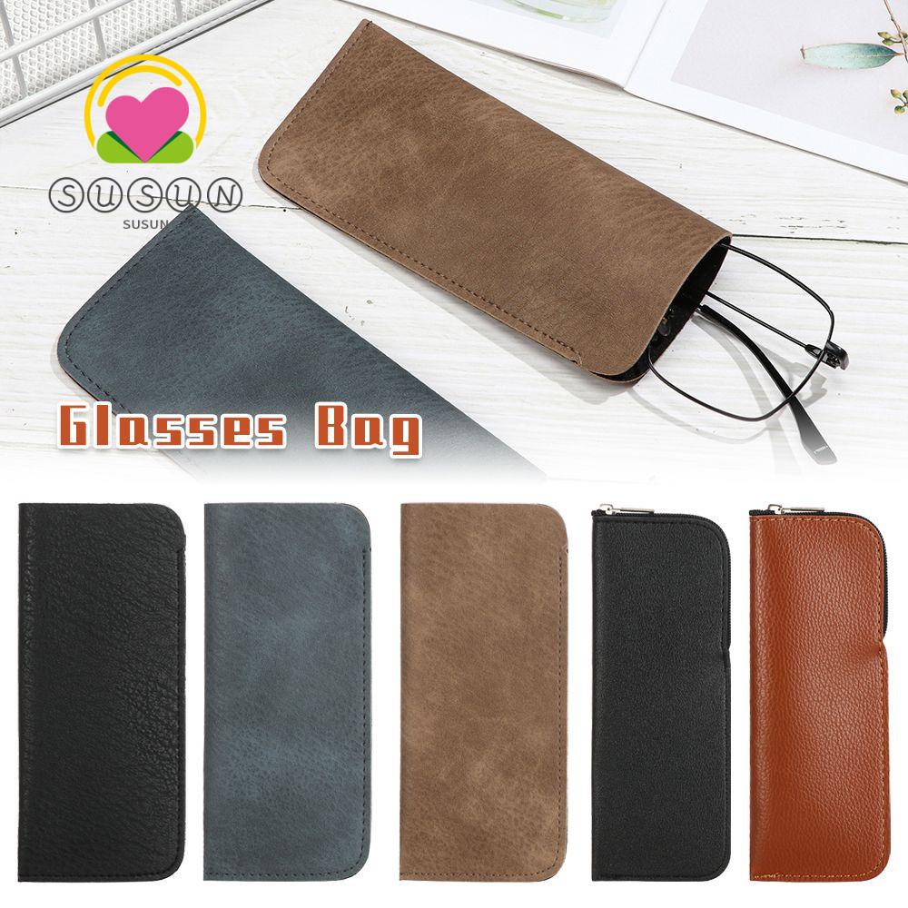 Túi Đựng Mắt Kính Bằng Da Mềm Đơn Giản