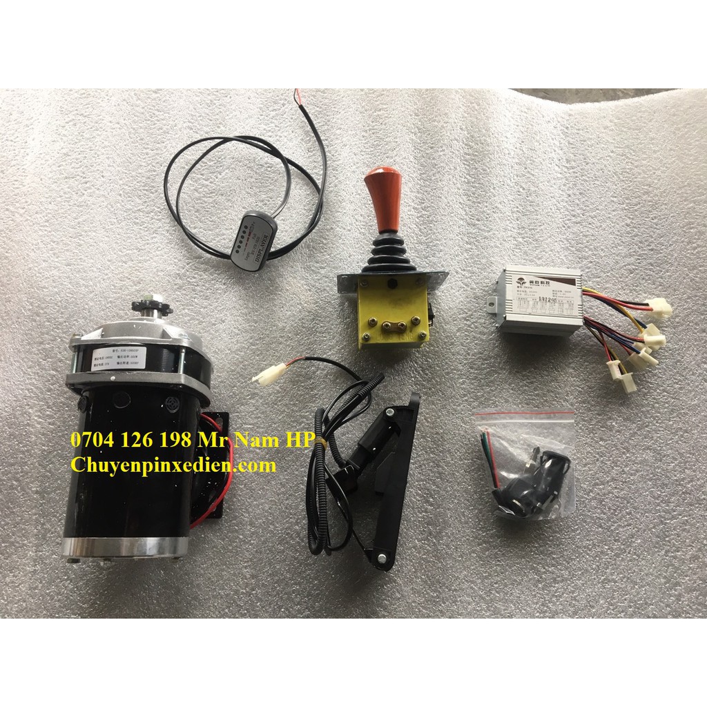 KHỦNG Combo 24v500w điều tốc, 500w động cơ, cần gạt đảo chiều, chân ga, khóa điện, chế ô tô điện trẻ em. NAMHP