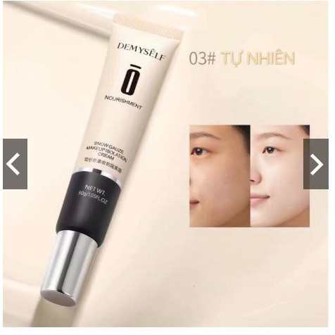 🍎FREESHIP🍎Kem lót mịn nhẹ che khuyết điểm kiềm dầu Nourishment Snow Gauze Makeup Cream DEMY01 | BigBuy360 - bigbuy360.vn