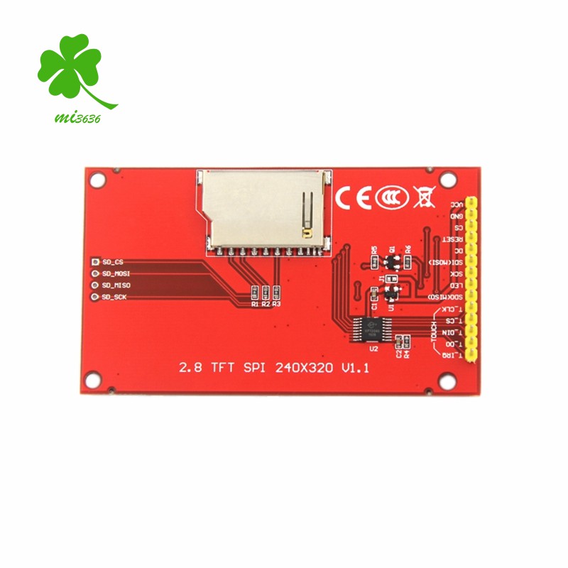 Bảng Mạch Màn Hình Lcd 2.8 Inch 240x320 Spi Spi Tft Ic Ili9341 Cho Mcu