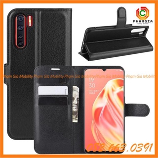 Bao da OPPO A91 2020 da đẹp, có ngăn ví, chống xem phim