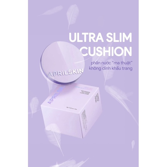 Set Phấn nước Aprilskin Ultra Slim Cushion SPF50+/PA+++