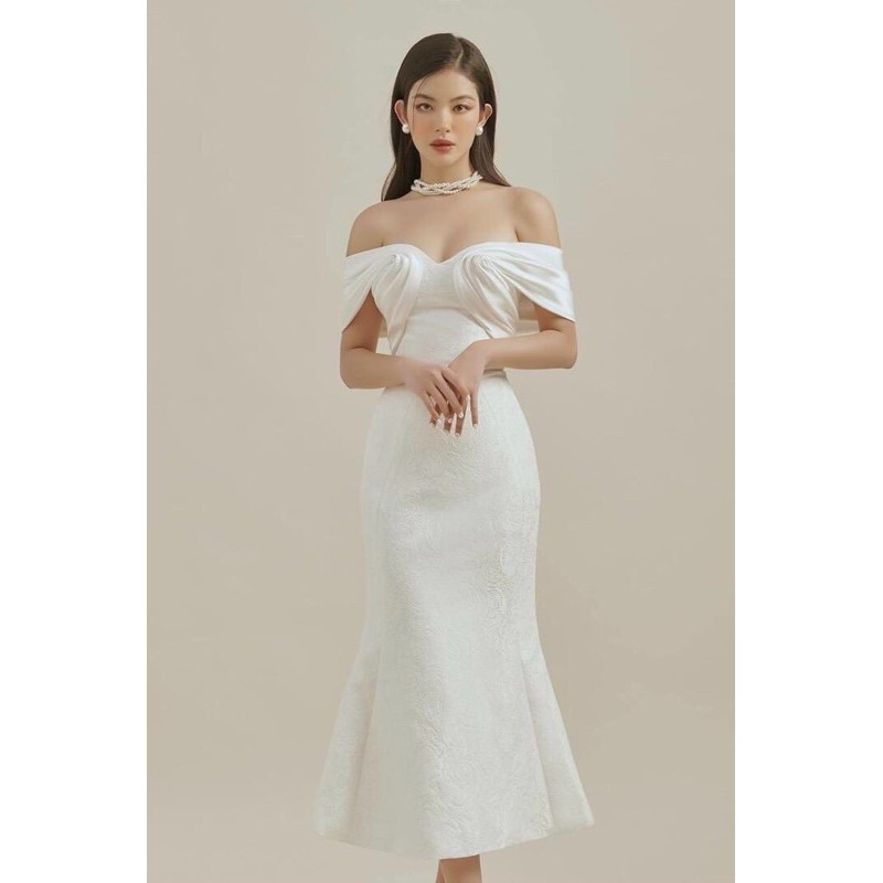 🥇ĐẦM GẤM ĐUÔI CÁ BẸT VAI CAO CẤP  ÀNH VÀ VIDEO THẬT 10000%