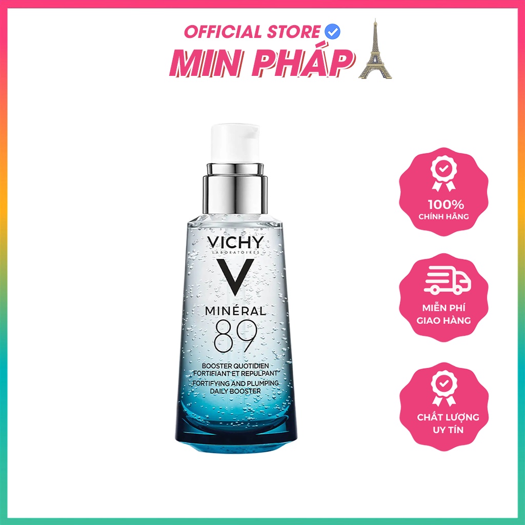 Serum Tinh Chất Vichy Mineral 89 Cấp Ẩm, Phục Hồi Và Tái Tạo Da 50ml
