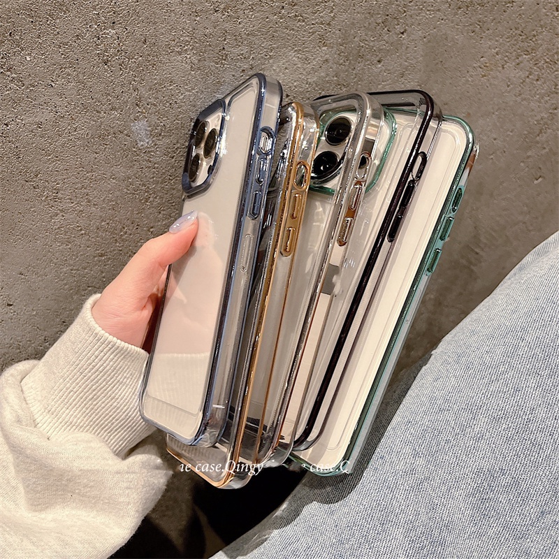 Ốp Điện Thoại TPU Trong Suốt Chống Rơi Cho Iphone 13 12 11 Pro Max Xs Max Xr 8 7Plus