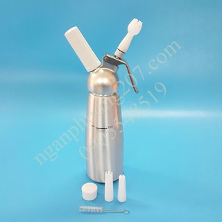 Bình xịt kem tươi 500ml nhôm hợp kim nguyên khối