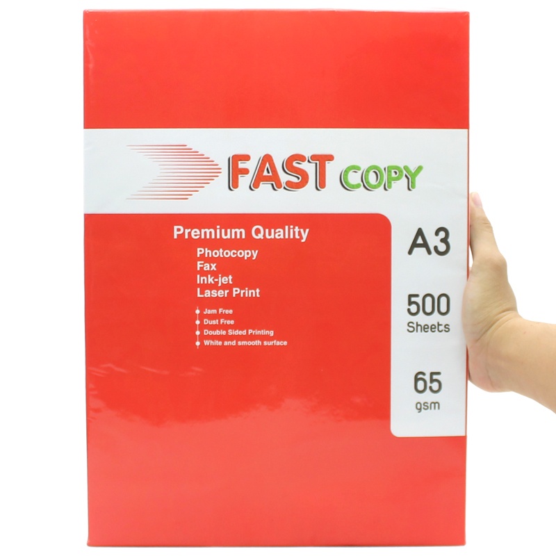 Giấy Photo Fastcopy A3 65gsm - Hải Tiến (500 Tờ)