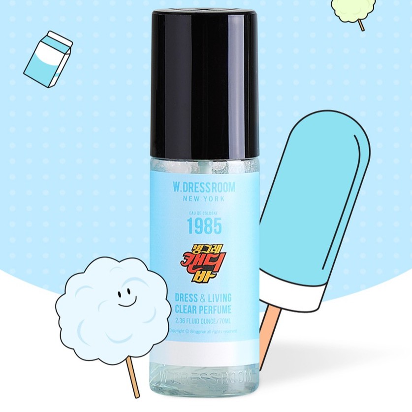 Nước hoa xịt vải Wdressroom No 1985 CANDY BAR 70ml hương bạc hà soda cam dứa (Shop Bunny Beans) | Thế Giới Skin Care