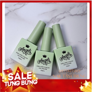 Vocher(SGMT1)Sơn Móng - Sơn Gel - chai Angels - Bộ 3 Đen Tuyền - Trắng - Trắng Gạo ,TRẮNG SỮA