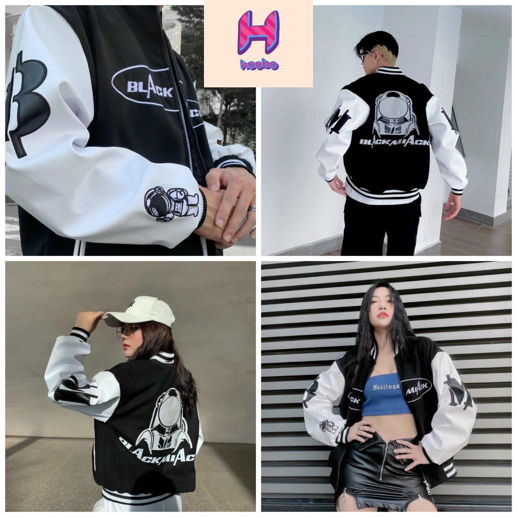 Áo khoác Bomber Nam Nữ Form Rộng Hoobo unisex oversize - Áo Bóng Chày dù chống nắng
