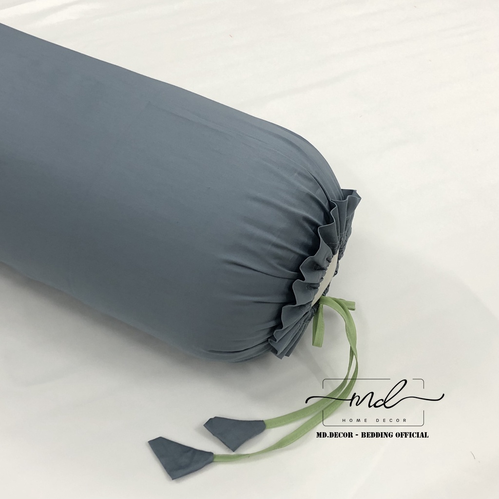 Vỏ gối ôm lụa tencel 40S MD.DECOR cao cấp kích thước 35cmx100cm trơn màu dễ phối